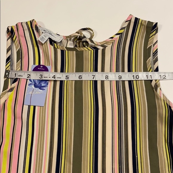 Libby Edelman XS Striped Tank Top Pullover New - Picture 8 of 12